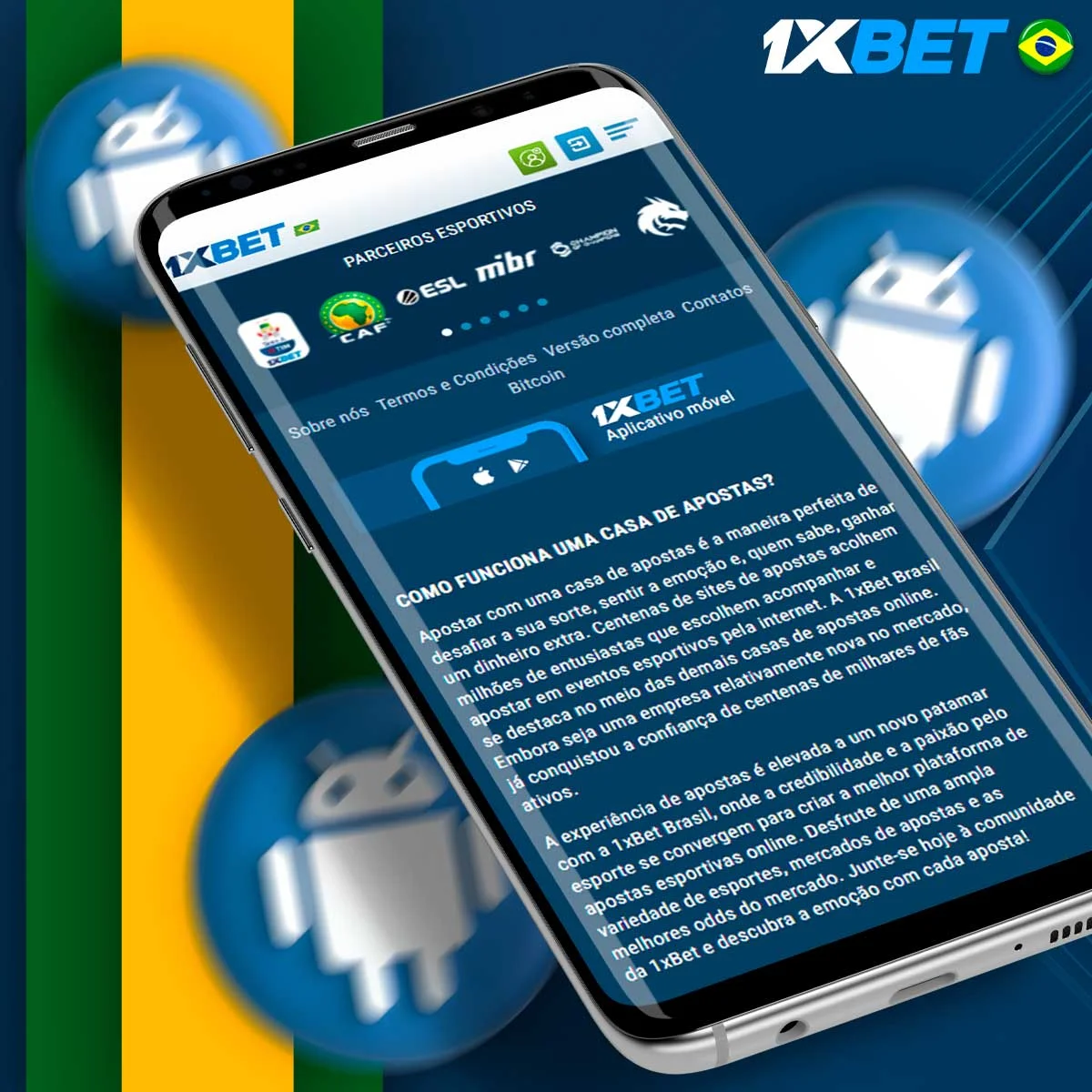 Lista de dispositivos Android compatíveis com a aplicação 1xBet