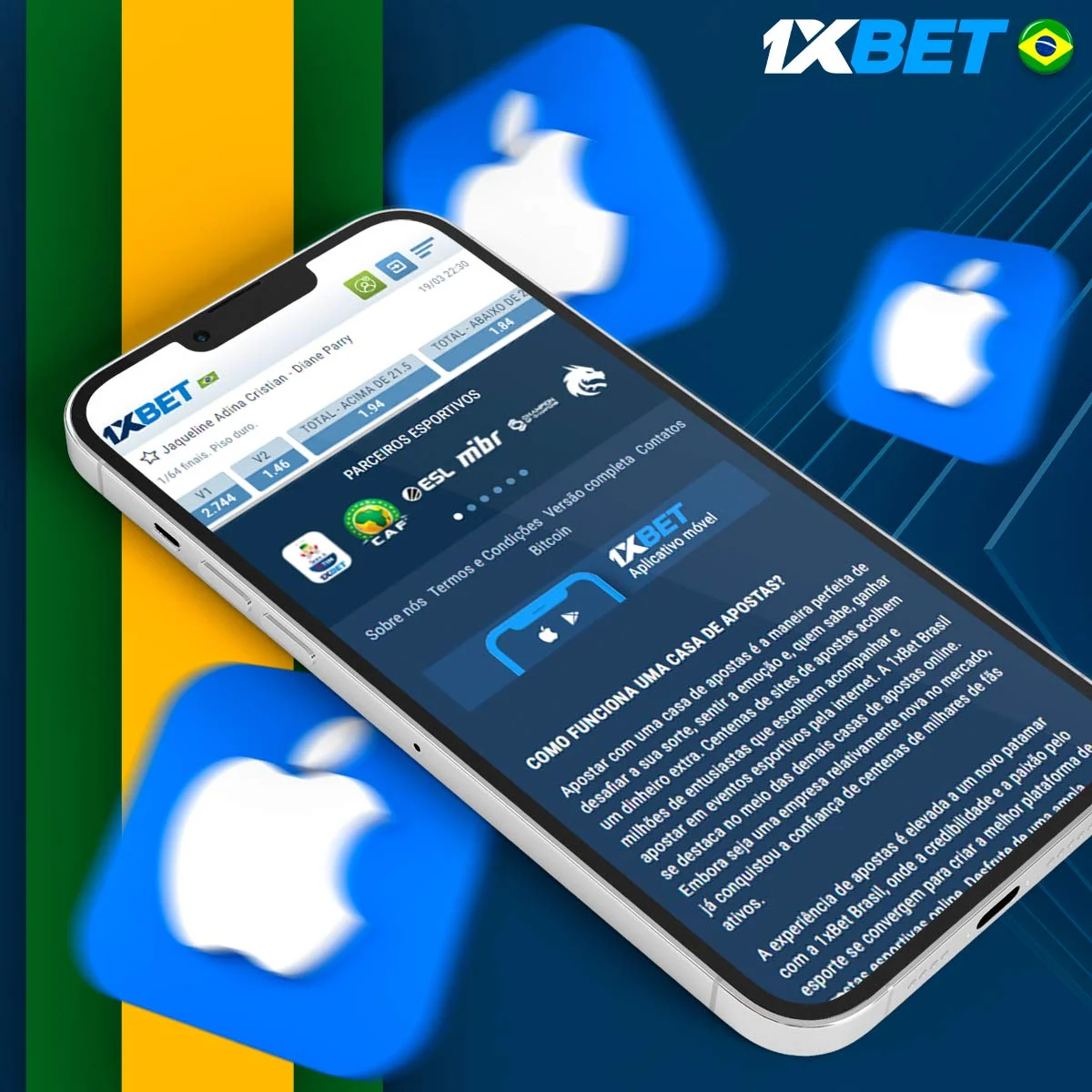 Lista de dispositivos iOS compatíveis com a aplicação 1xBet