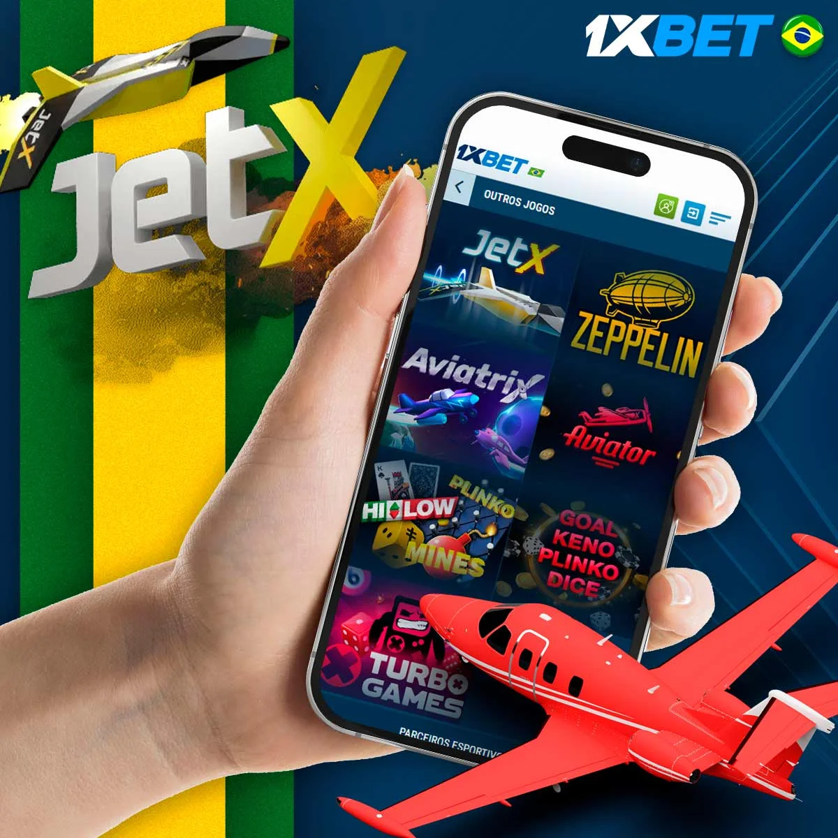 Jogos Crash populares na 1xBet