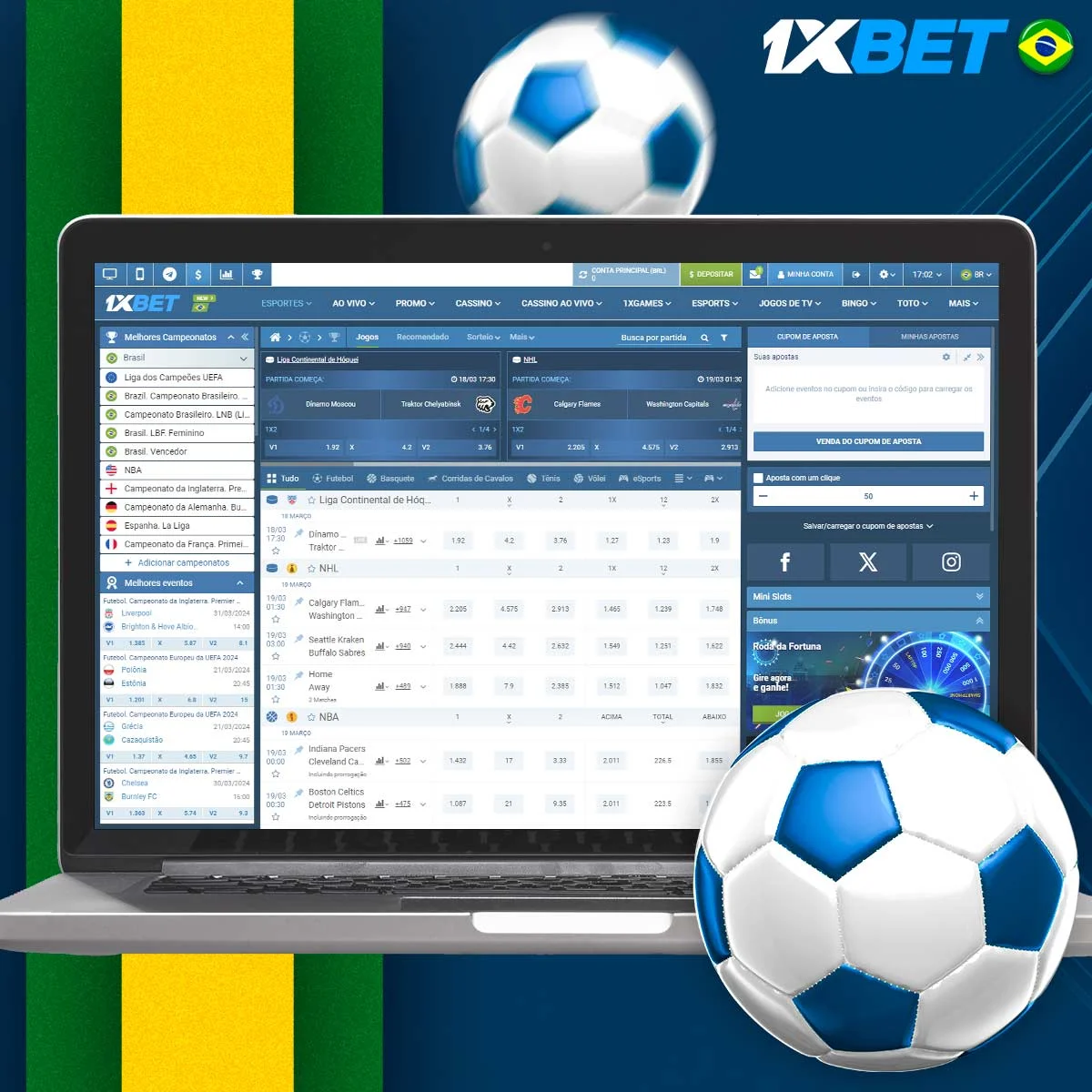 Todos os desportos para apostar na plataforma 1xBet