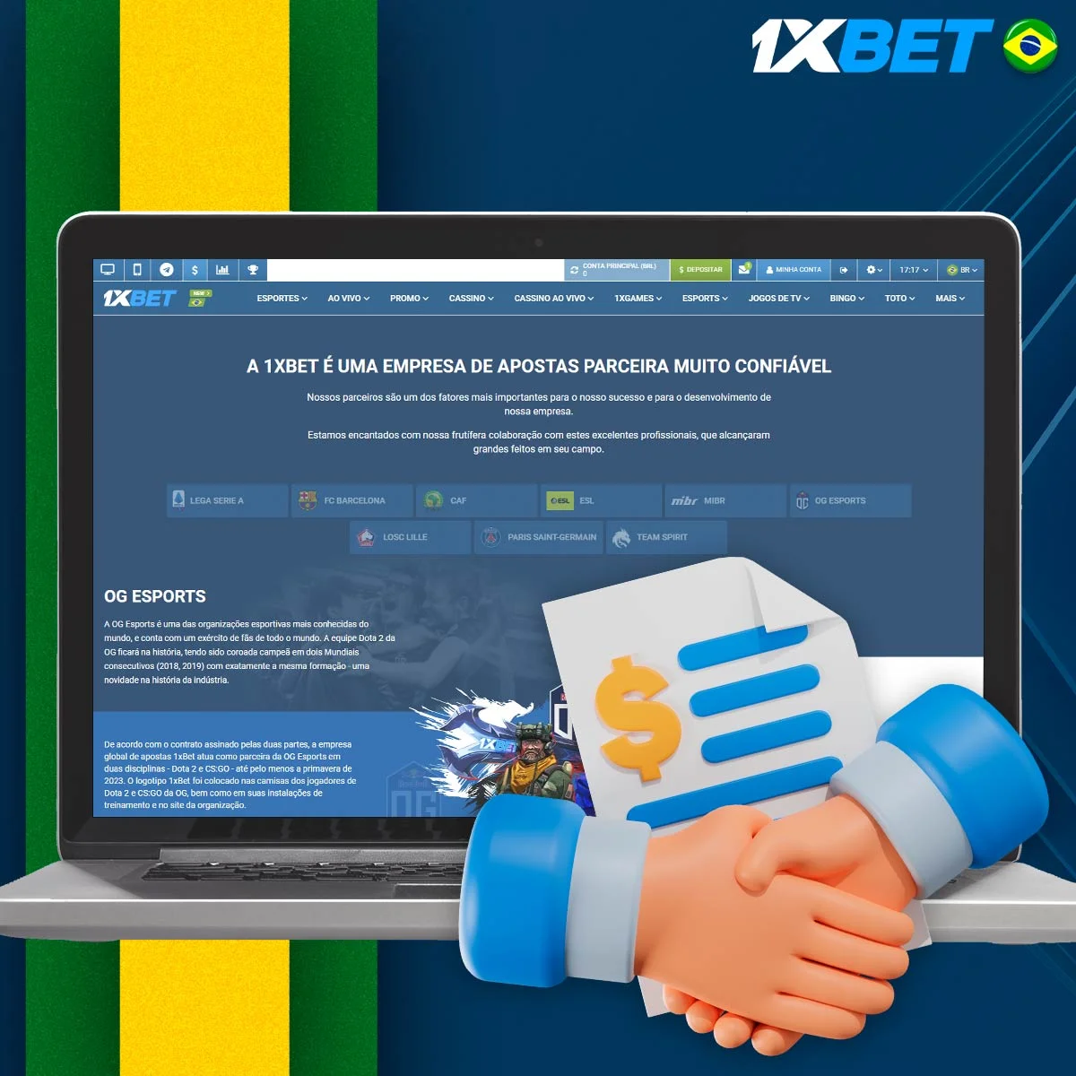 Com que parceiros é que a 1xBet colabora?