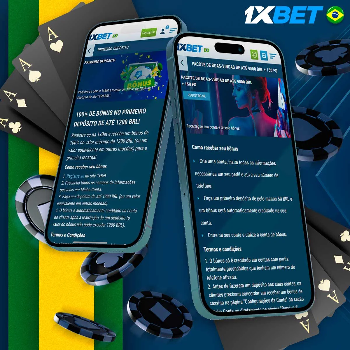 Como ativar um bónus de casino na 1xBet?