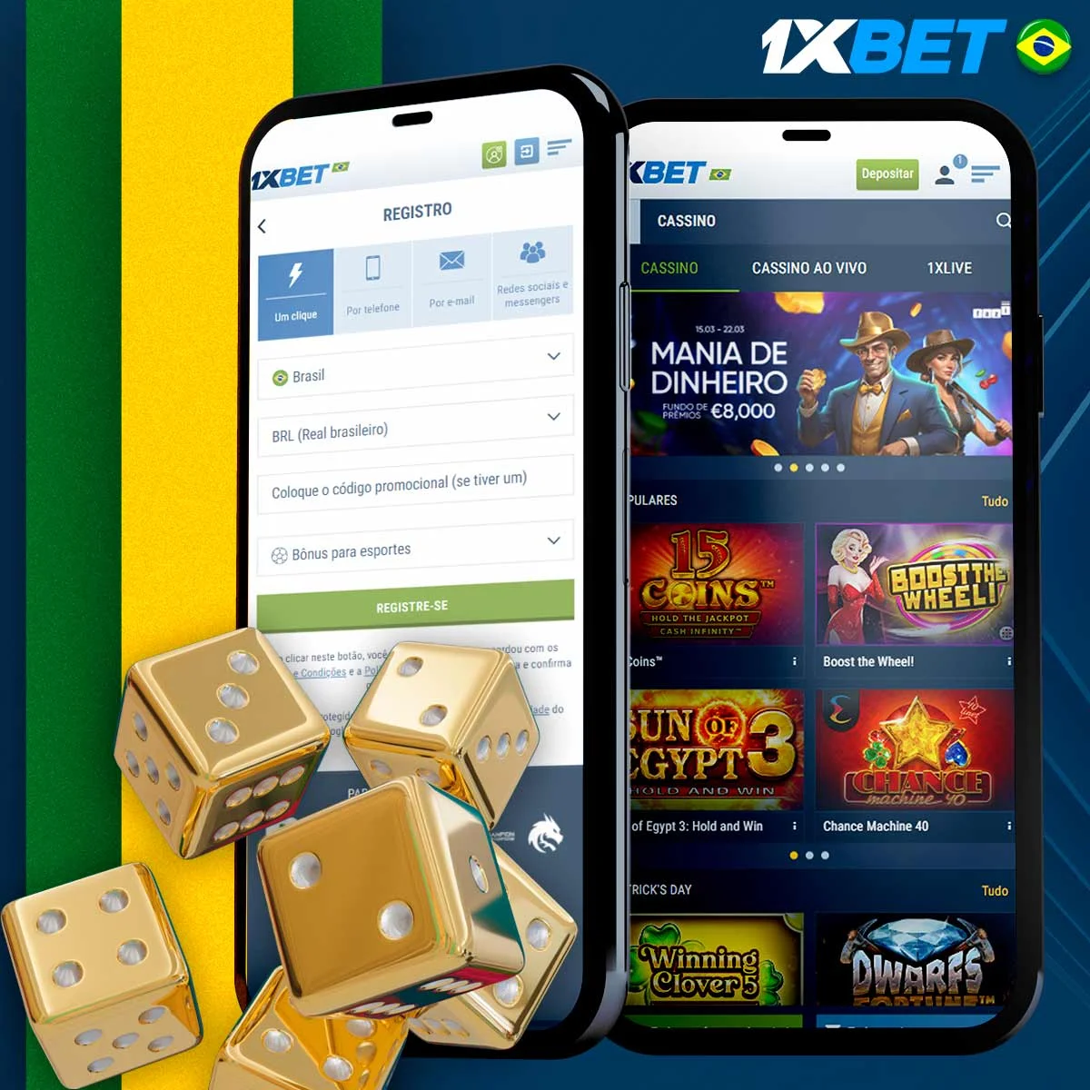 Como é que começo a jogar jogos de casino online na 1xBet?